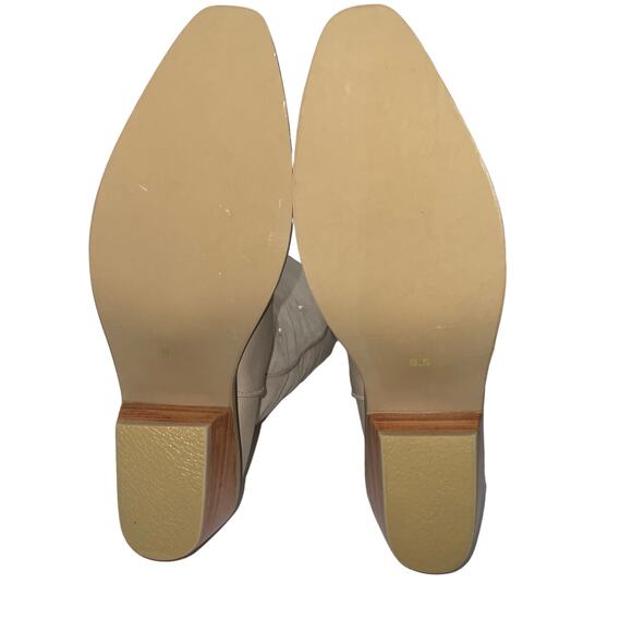 Silvia Cobos Women’s Galaxy Stars Leather Western Boots Cream Size 9 1/2 - Picture 6 of 6